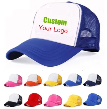 Veleprodaja 200 kom./lot custom logo kamiondžija hat unisex muškarci i žene povremeno DIY logo kape za VIP kupac