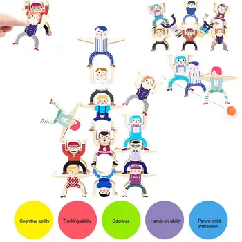 12шт Hercules ravnotežu gradivni blokovi igračka DIY stog ranog odgoja i obrazovanja igračka interaktivne igre kreativni Montessori igračka za djecu