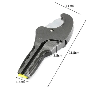 PVC, PU, PP-P PE rezač 64 mm kućište od aluminijske legure od nehrđajućeg čelika nož i škare za rezanje cijevi ručni alat s čegrtaljkom lako