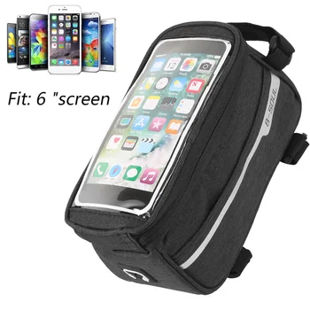 Vodootporan bicikl torba glavu cijevi i volan mobitel mobilni telefon torba držač zaslona telefona nosač torbe torbica za MTB Bik