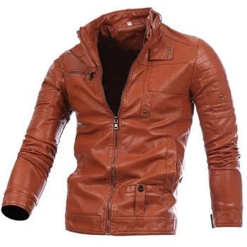 Zogaa street style muška jakna s punim rukava muška kožna jakna multi zipper button ovratnik muškarci мотоциклетная jakna muškarci odjeća