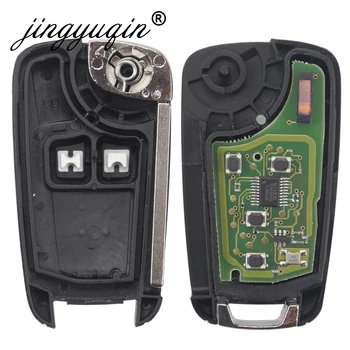 Jingyuqin Car Remote Key odijelo za Chevrolet Malibu Cruze, Aveo Spark Sail 2/3/4 gumb 315/433 Mhz ID46 PCF7931E čip-ključ