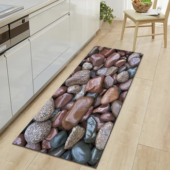 Drvene zrno kuhinja tepih ulazni tepih Spavaća soba Predsoblje mat 3D kocka kupaonica upijanje vode protuklizni tepih dugačak