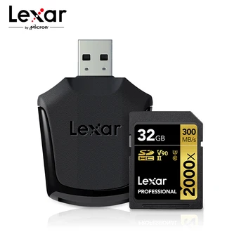Lexar Professional SD card 2000x 300Mb/s high-speed SDHC i SDXC memorijska kartica 32GB 64GB 128GB UHS-II U3 kartica za 4K Full HD kamkorder
