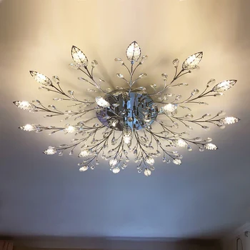 Moderni stropna svjetiljka kristalno plafonjere za spavaće sobe svjetlost rasvjeta svjetiljke stropne svjetiljke od nehrđajućeg čelika dnevni boravak