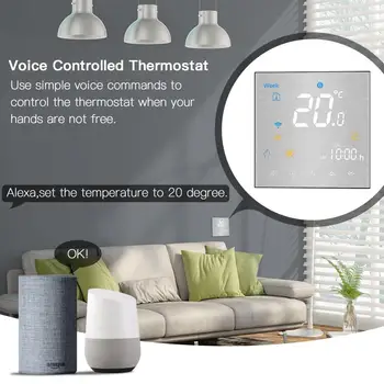 WiFi Smart Thermostat regulator temperature vode/električno grijanje poda Vodeni/plinski kotao radi sa Alexa Google Home