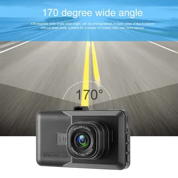 3-inčni auto dvr 120 stupnjeva širokokutni Dash Cam dva objektiva 1080P WIFI G-senzor za automobil digitalni video snimač u noćnom viđenju
