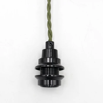 Starinski tekstila kabel s EU штекерным prekidačem E14 vijčani temelj držač žarulje žarulje za visećih svjetiljki kabel setovi