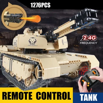 Teretna vozila plovila, radio daljinsko upravljanje M1A2 Abrams Main Battle Tank block ww2 Desert Lion bricks 2.4 Ghz rc toys collection
