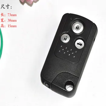 DAKATU 2/3 gumb smart remote key shell za Accord Honda Civic, CR-V Odyssey CROSSTOUR pametne kartice shell umetanje ključne oštrice