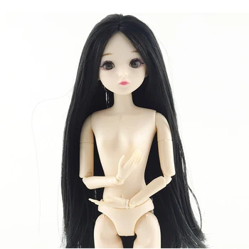 Novi 30 cm 20 сочлененные gola Gole lutke igračka 1/6 žensko tijelo 3D oči lutka s dugom kosom igračke za djevojčice darove