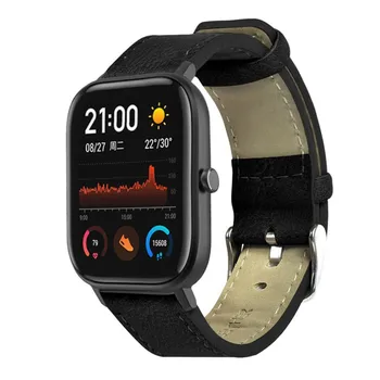 HIPERDEAL Huami Amazfit GTS Smart Watch sportski satovi retro remen kožni remen zamjena retro kožna narukvica remen