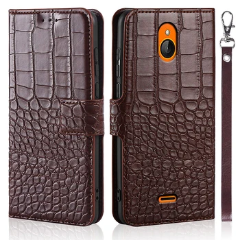 Torbica za telefon Nokia X2 X2DS Dual SIM RM-1013 Case torbicu od Krokodilske tekstura kože dizajn knjige telefon Coque Capa s nositeljima