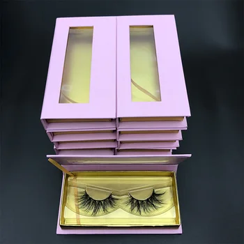 MIKIWI Veleprodaja trepavica pakiranje pravokutnik ružičaste kutije umjetne trepavice bend Dijamant magnetski torbica za njegu trepavice kutija bez trepavica