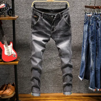Nova moda muške traperice svijetle boje stretch jeans svakodnevne izravne Slim Fit šarene uske traperice gospodo, pamuk traper hlače