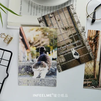 30 listova/set slatka mačka i šuma razglednica i čestitki poruku kartice DIY zine ukras