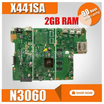 X441SA matična ploča N3060 CPU, 2GB RAM-a REV 2.1 za Asus X441SC X441S a441S matična ploča laptopa X441SA matična ploča X441SA matična ploča