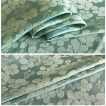 1 metar svile, pamuka Жаккардовая tkanina svileni krep Sampo Atlas breskve materijal za šivanje haljine odjeća 20Momme 114 cm širina plavo zelena