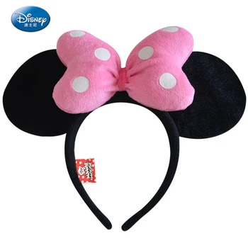 Originalni Disney Mickey Minnie Mouse Šlem Mickey Pokrivala Za Glavu, Kosa Ručne Trake Pribor Kawai Pliš Igračke Djevojke Poklon Za Rođendan