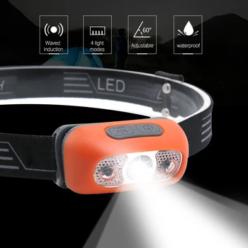 USB punjiva led lampe senzor pokreta indukcijski svjetiljka lampe za trčanje ribolov kampiranje pješačenje bicikla hitnim situacijama