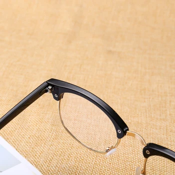 Novi polovica okvira metal klasicni stan ogledalo muške naočale računalo anti-blue ray naočale prozirne optički okvir za zaštitu od zračenja