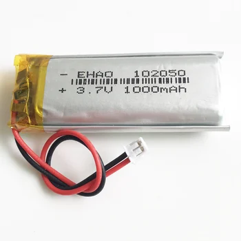 3.7 V 102050 1000mAh litij-polimer lipo baterija baterija baterija baterija baterija JST 1.5 mm 2pin priključak za KTV potrošačke žični mikrofon GPS-skladište
