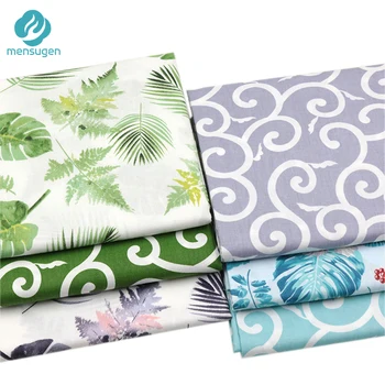 Mensugen New Monstera Palm Leaves Printed Cotton Fabric Meters for Patchwork Quilting Dresses jastuci deka šivanje tkanine