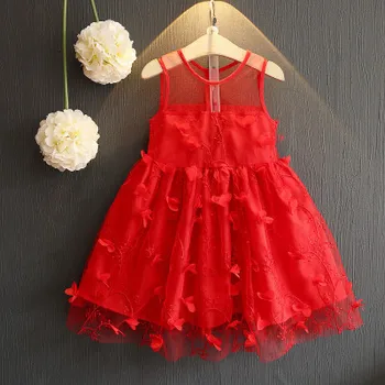 AD Lace Girls Ball Dress Dječje odjeće za ljeto kvalitetna Dječja odjeća godišnjeg odmora college odjeća