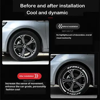 Riječi naljepnice auto gume kotača automobilskih guma 3D logo personalizirana naljepnica naljepnica Автостайлинг label kotača univerzalni auto moto