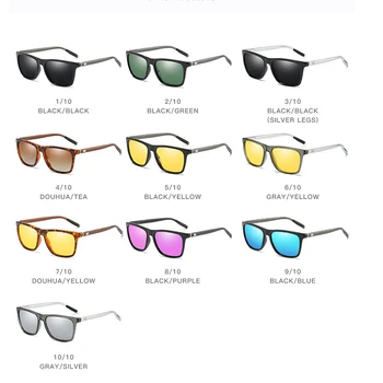 Brand klasicni aluminijske sunčane naočale za vožnju gospodo zatvarači zglobovi stare polarizirane sunčane naočale za muškarce mirror pokrivenost naočale UV400