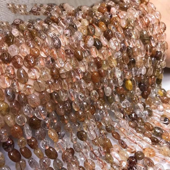Морганит Ctrine kvarc рутиловый kvarc dimi 8-9 mm dragulj perle glatka nepravilnog za izradu nakita diy ogrlica od 15 inča