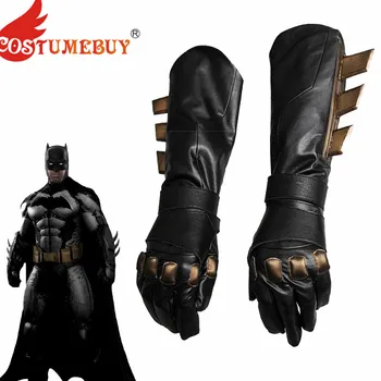 CostumeBuy cosplay pribor superheroj v Superman Zora pravde rukavice neobične kožne cosplay rukavice crna