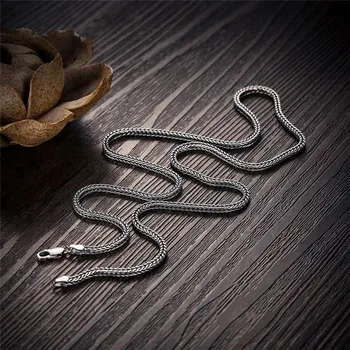 V. YA 2.8 mm čvrsta 925 srebro muški lanac S925 srebra zmija lanca ogrlice za muškarce žene nakit pribor