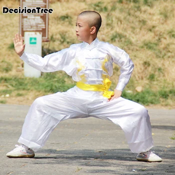 2021 taiji wushu Shaolin kung fu uniforma kineski muškarci wushu odjeća vez zmaj demo traje wushu kung-fu umjetnost odijevanje
