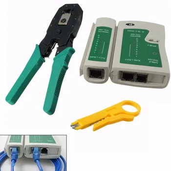 Utp kabel tester i kliješta обжимные kliješta s tanjura žice Стриппер spona PC mrežni alat prijenosni LAN Network Tool Kit
