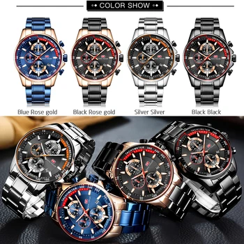 MINIFOCUS sat muška moda sport kvarcni satovi muški satovi top brand luksuznih poslovnih vodootporan sat Relogio Masculino Relojes