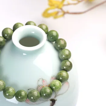 JD prirodni zeleni krom диопсид narukvica 9-10 mm zeleni диопсид dragulj Narukvica minimalistički stil poklon za žene