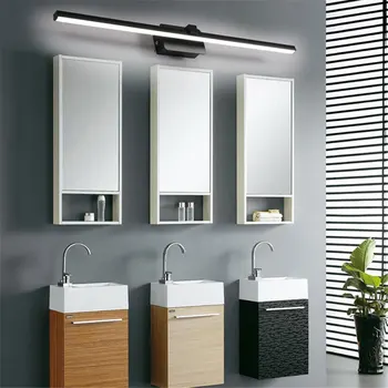LED moda kreativni minimalizam ogledalo u kupaonici, svjetla šminka lampa spavaća soba ogledalo prednjeg svjetla žarulja AC85-265V