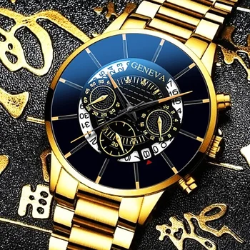 Novi top brand casual moda od nehrđajućeg čelika kvarc zlatni satovi muški satovi Luksuzni vodootporan sat Relogio Masculino mens watch