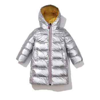 Dječaci kaput zimska jakna djeca dolje pamuk kaput vodootporan snowsuit rose gold srebrna jakna s kapuljačom jakna djevojke dolje kaput