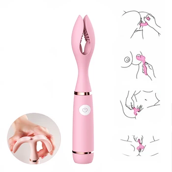 10 načina vibrator dual isječak vibracija ženska masturbacija vaginalni stimulator klitorisa maser bradavice seks igračka za odrasle žene