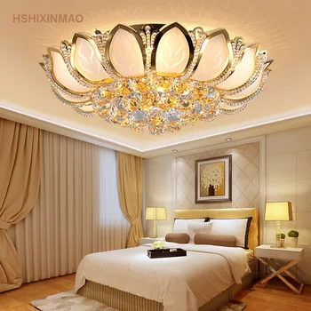 Zlatni Lotos Crystal plafonjere dnevni boravak spavaća soba kabinet blagovaonica plafonjere poslovni lampa