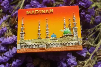 Masjidal-Madinah, Saudijska Arabija Turistički suvenir putovanja 3D smole hladnjak Magnet zanat poklon