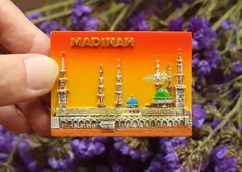 Masjidal-Madinah, Saudijska Arabija Turistički suvenir putovanja 3D smole hladnjak Magnet zanat poklon