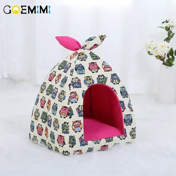 Nova zimska mačka cave kuća fini mekani sklopivi krevet za mačke štene pas zgodan vrtić vreća za spavanje za mačke