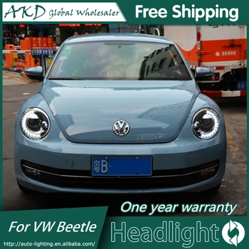 AKD Car Styling Far Assembly for 2013-2018 VW Buba svjetla, Bi Xenon LED svjetla LED DRL HID pribor za prednje lampe
