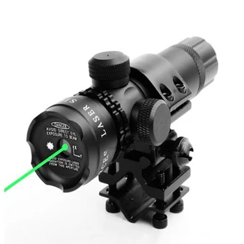 Novi zelena crvena spot laserski ciljnik s QD 45 градусным offset 25,4 mm prsten 20 mm Weaver Picatinny Rail Mount daljinski prekidač za puške Scop
