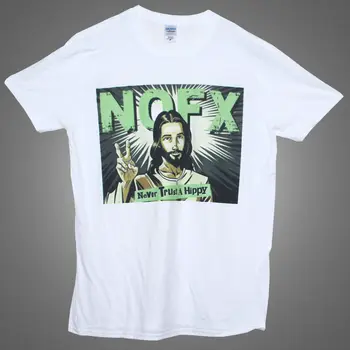 NOFX majica nikad ne vjeruj hipi hardcore punk bend grafički Tee SML XL XXL Xxl