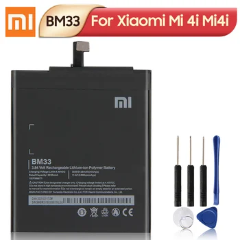 Original XIAOMI BM33 zamjena baterije za XIAOMI Mi 4i Mi4i autentična baterija telefona 3120mAh