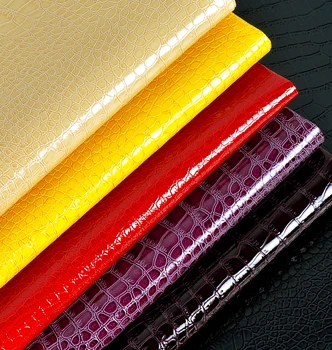 Sjajna tkanina PVC Krokodil umjetna koža tkanina stolice кожзаменитель umjetna eko-koža jeftini tkanina presvlake tkanina kauča neopren